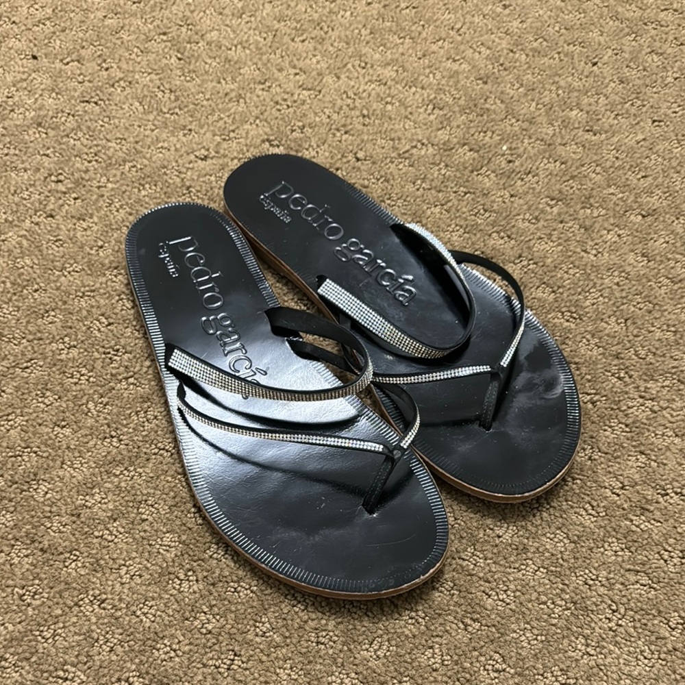 Pedro Garcia Black Women's Sandals